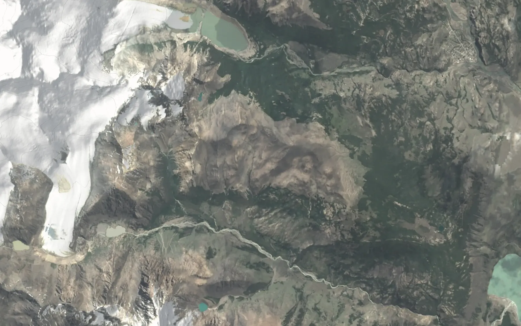 Laguna Toro — Un sendero de varios días, con el glaciar y el río en su lugar.